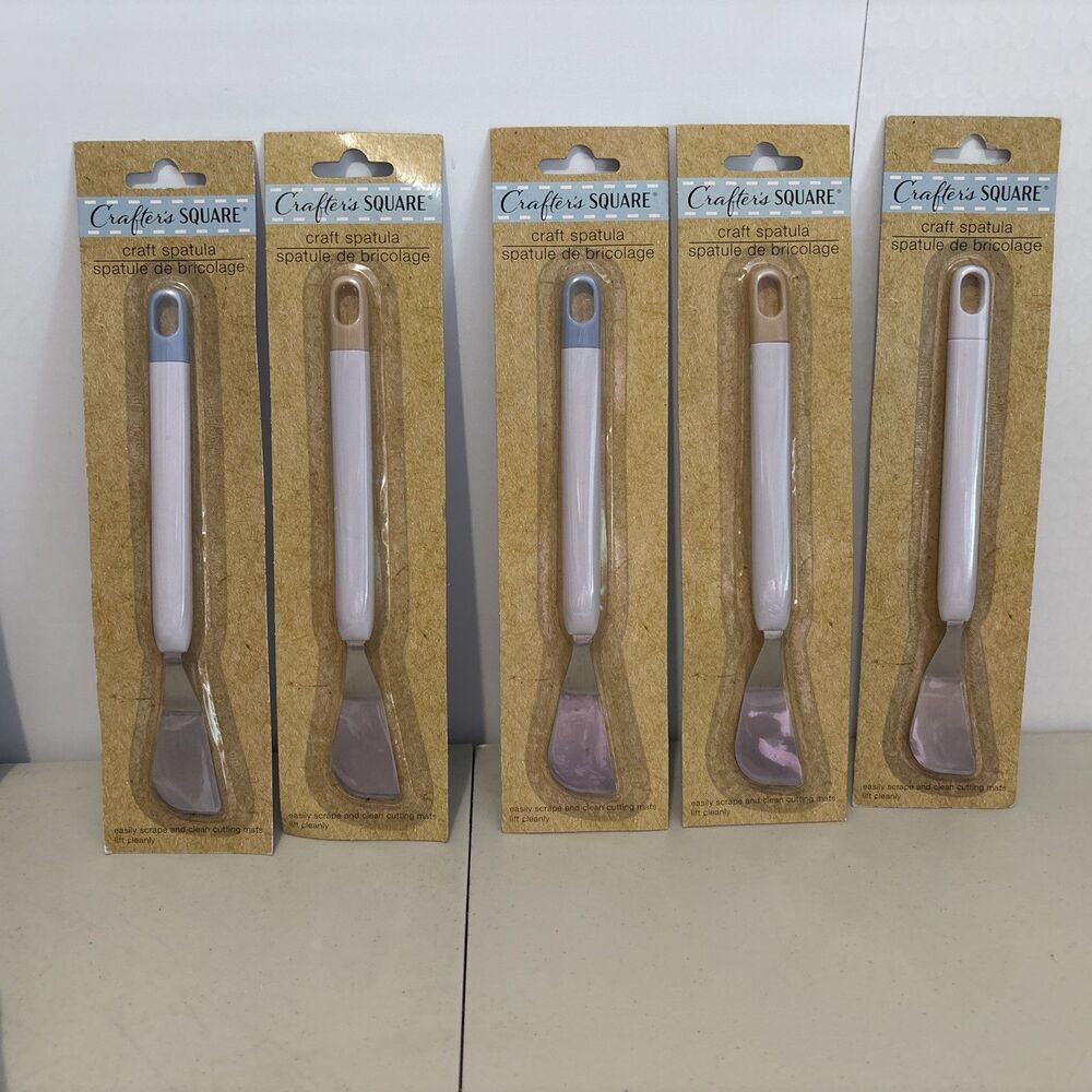 Lot of 5 Crafter's Square Craft Spatula Cricut Vinyl Scraper Tool New Gift